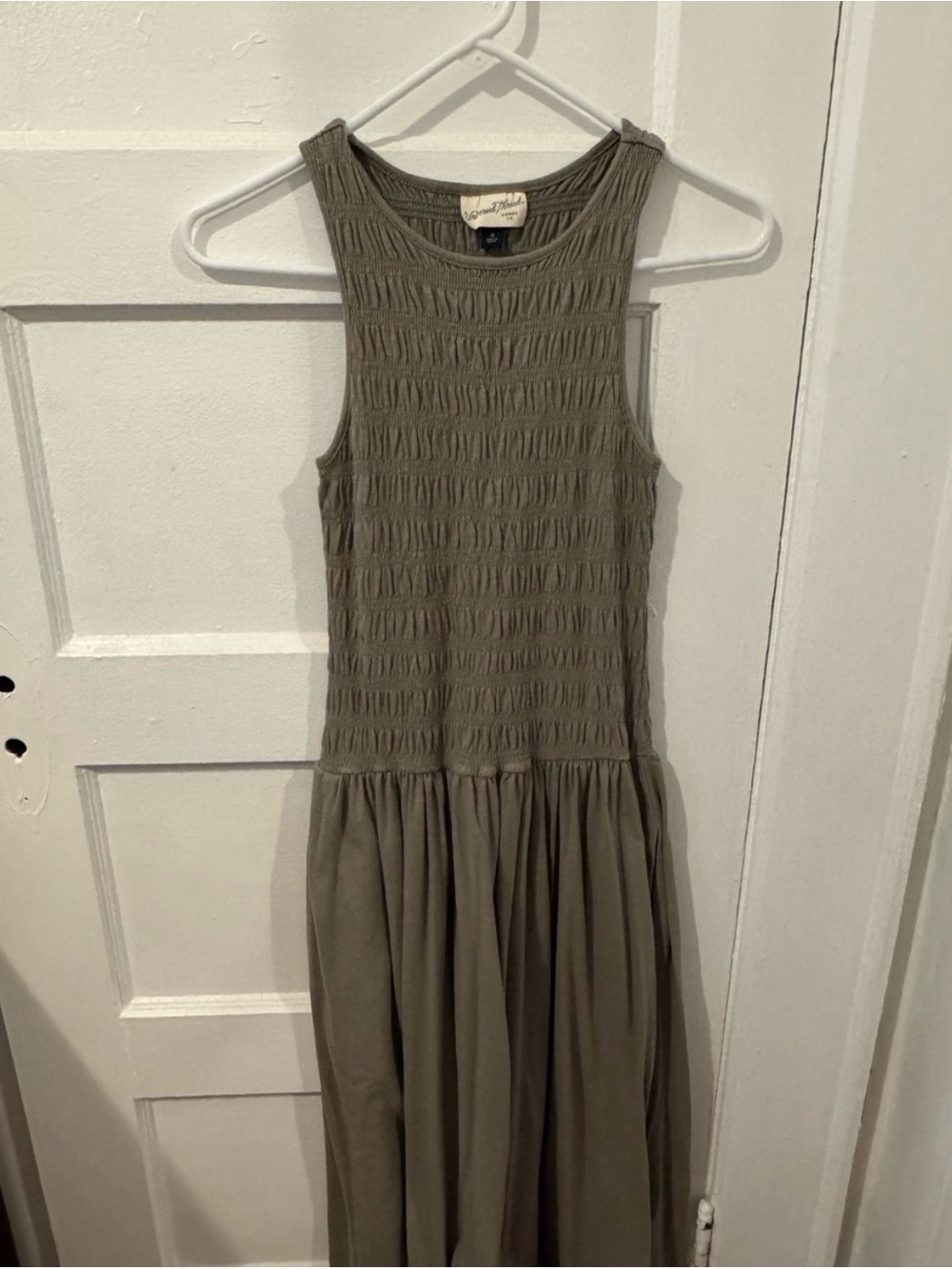 Universal Thread Olive Smocked Tank Maxi Dress